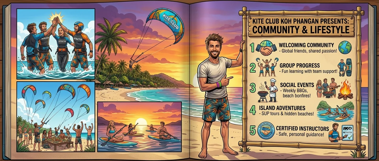 The Kitesurf Community on Koh Samui: Who You'll Meet