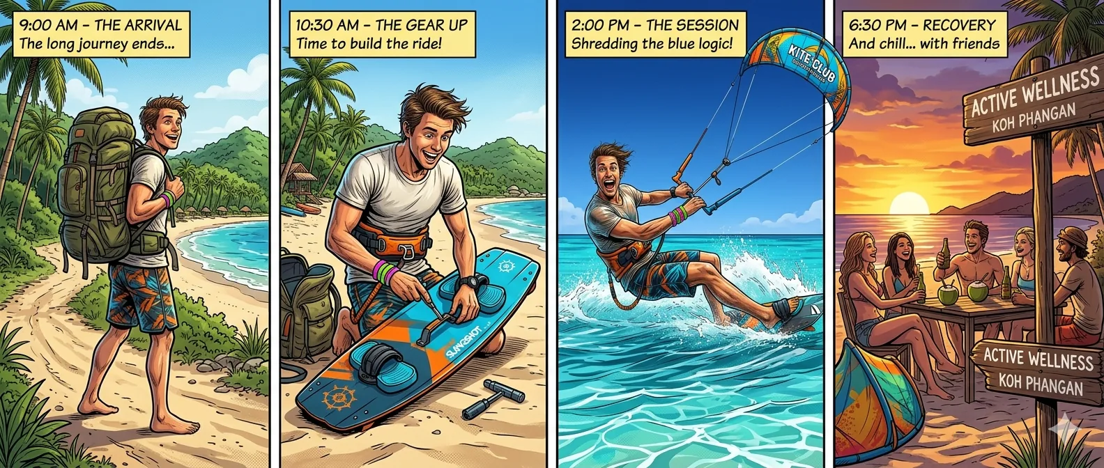 A Day Kitesurfing on Koh Samui: What It Really Looks Like